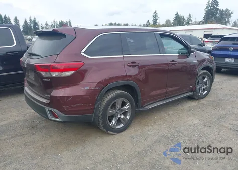 2019 Toyota Highlander Hybrid Limited Platinum из США, поврежденный, VIN 5TDDGRFH4KS061379